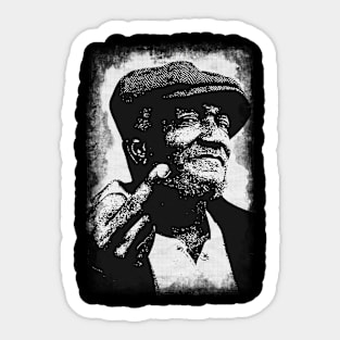 Redd Foxx - Middle Finger - Distressed Vintage Style Sticker